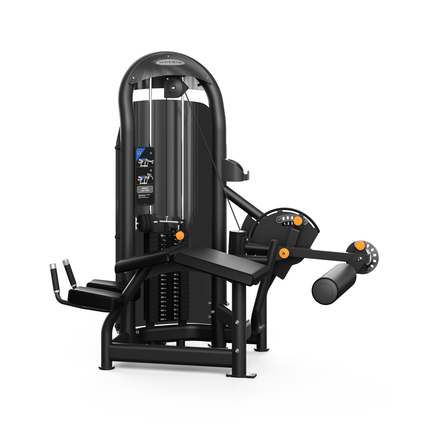 Matrix Aura Series Prone Leg Curl – Commercial Hamstring Curl Machine