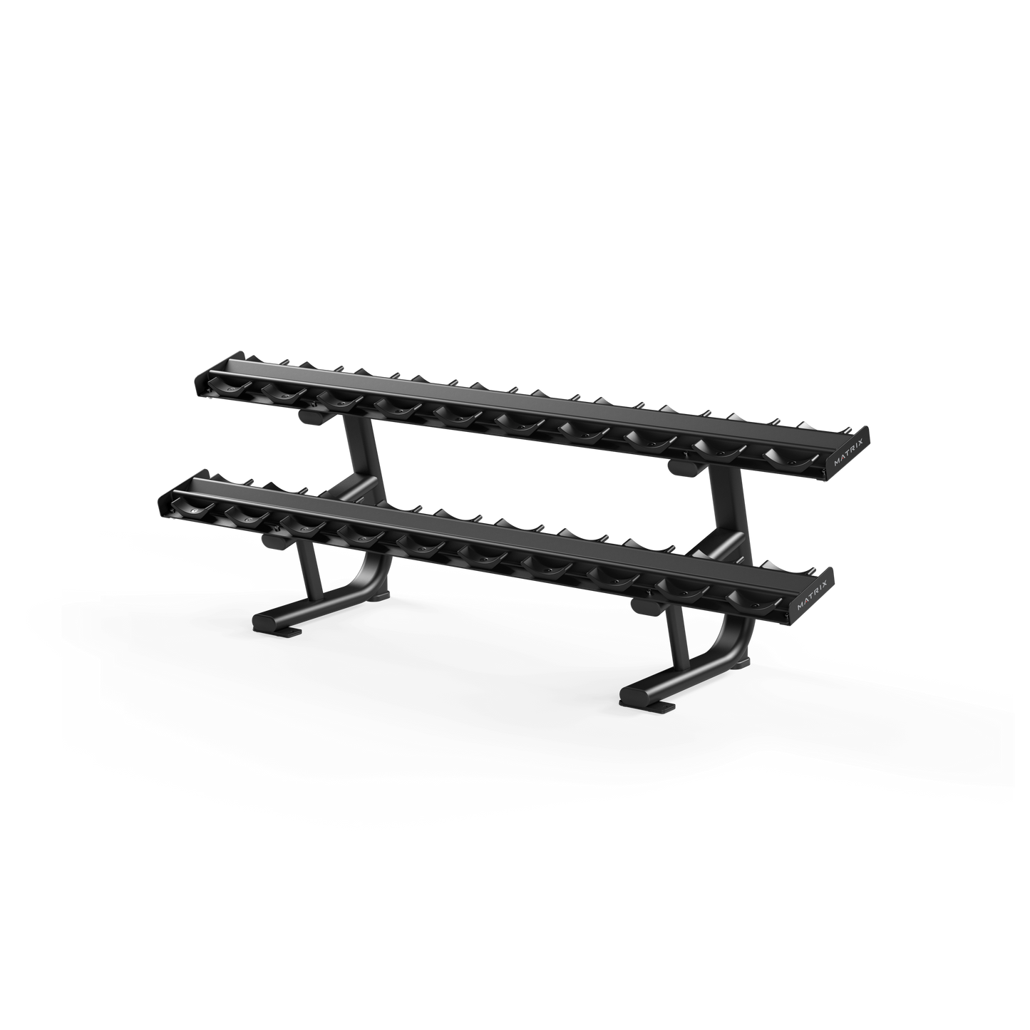 Matrix 10 Pair Pro Style Dumbbell Rack – Commercial Strength