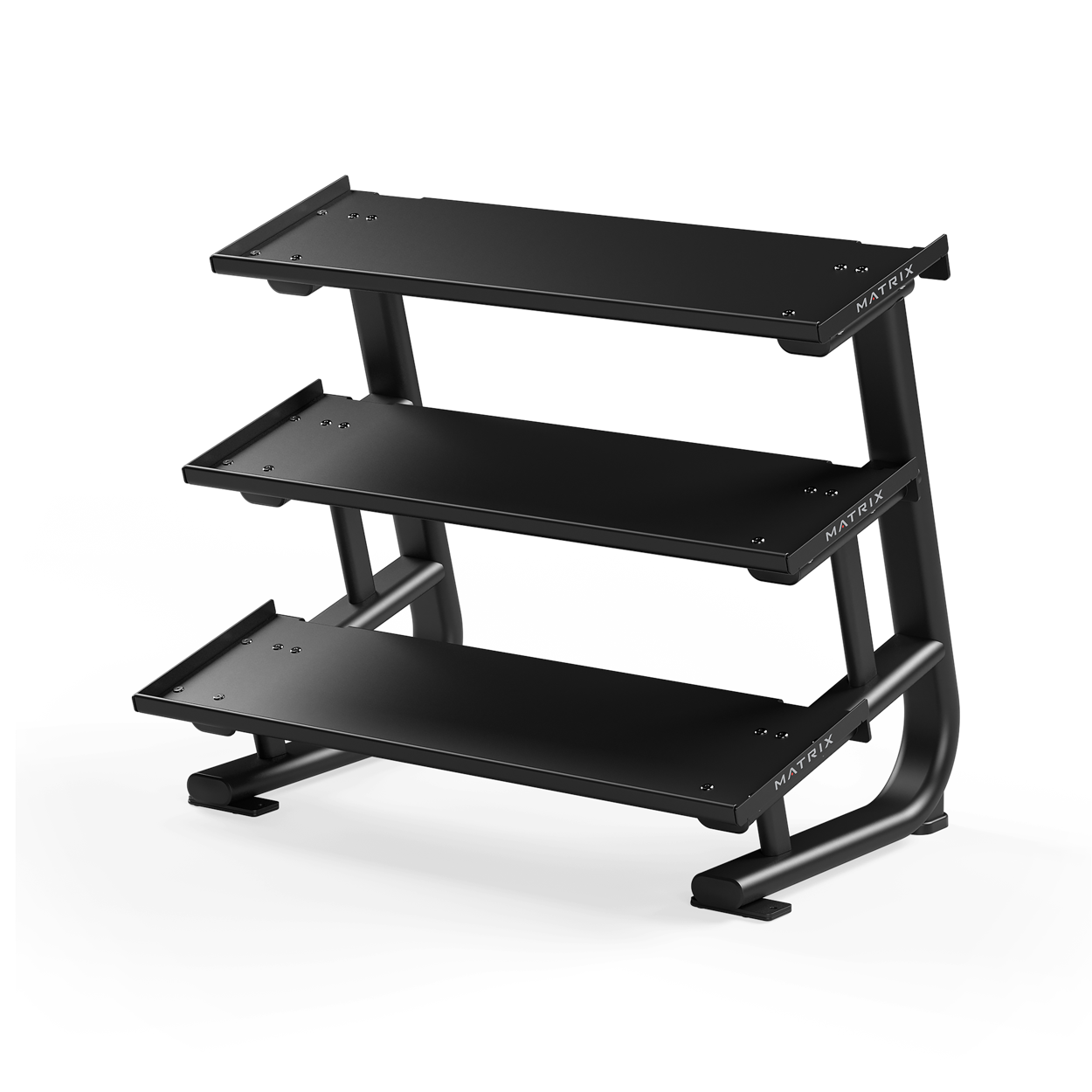 Matrix Studio Flat Tray Dumbbell Rack – Commercial Strength