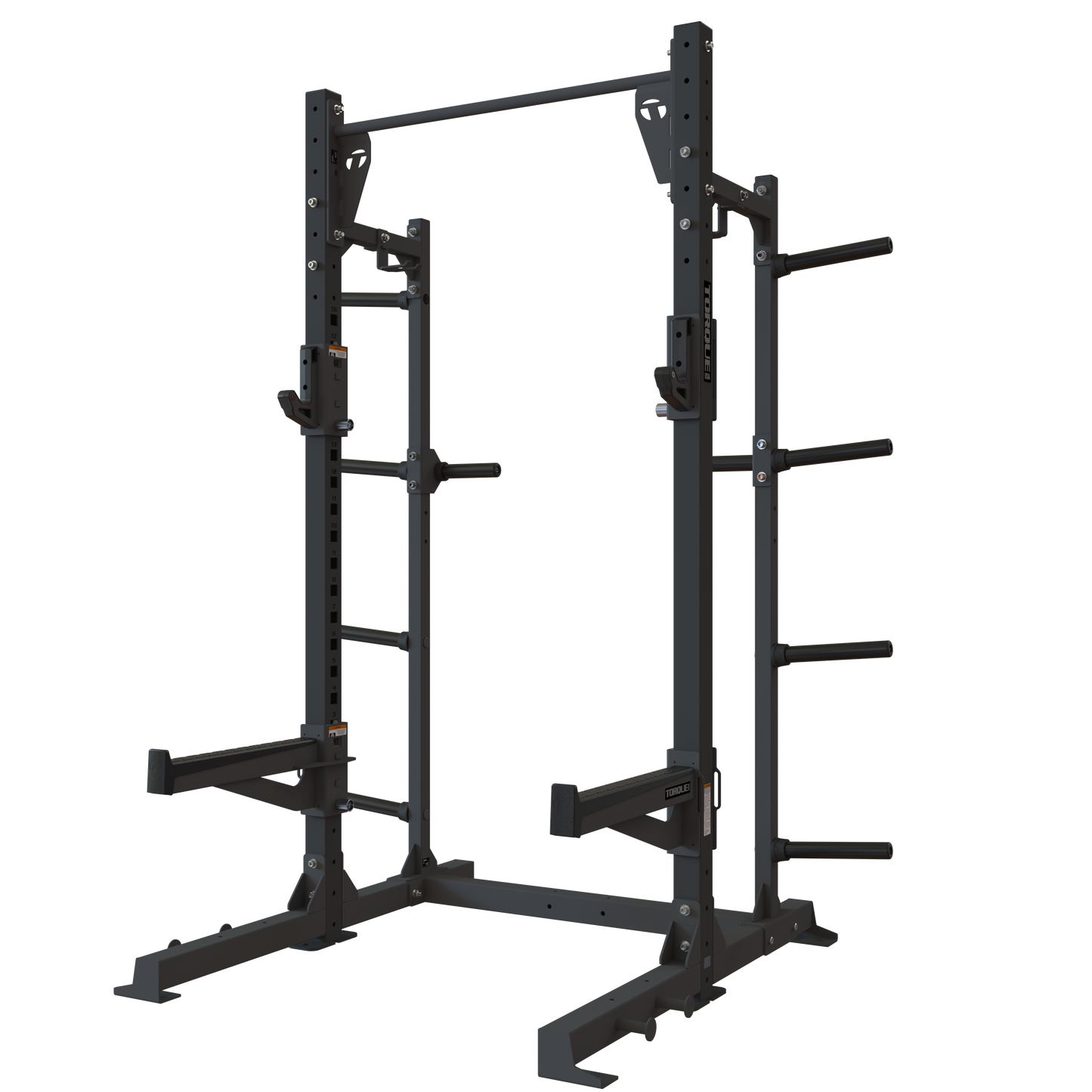TR1 Half Rack (8 ft) – Heavy Duty Rack with Integrated Storage & Pull-Up Bar