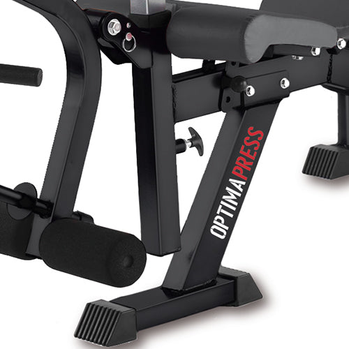 Optima Press G330B – Multi-Position Bench with Leg Extension, Curl & High Load Capacity