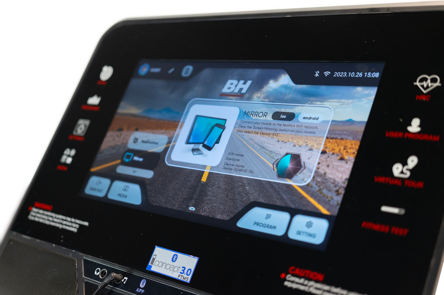 RS1200 Multimedia Treadmill – Training with Built-In Entertainment